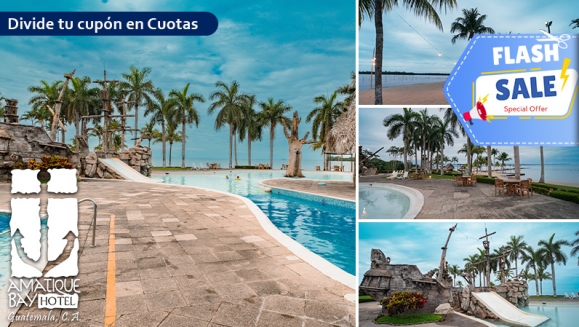[Image: ¡FLASH SALE Fin de Semana en Amatique Bay Resort! ¡Paga Q982 en Vez de Q1,227 por Estadía para 15 o 16 de Noviembre en Habitación Studio Para 2 Adultos y Hasta 2 Niños + 2 Desayunos + Uso de Instalaciones + Impuestos! ¡Solo 10 Cupones Disponibles!m]