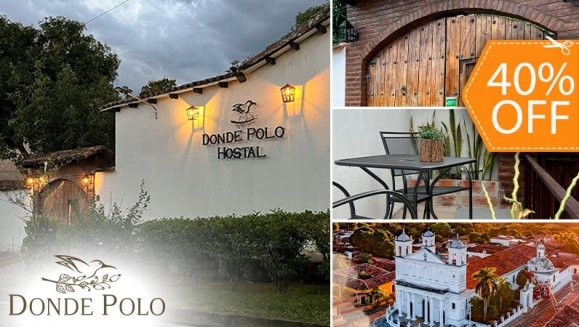 [Image: ¡Paga $42 en Lugar de $70 por Estadía de 1 Noche para 2 Personas en Hostal Donde Polo!m]