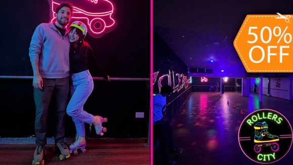 [Image: ¡Paga $10 en Lugar de $20 por 1 Hora de Patinaje para 2 Personas + Alquiler de Patines en Rollers City!m]