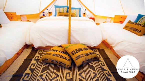 [Image: ¡Paga Q799 en Lugar de Q1,558 por Estadía para 4 en Carpa de Lujo Equipada con: Deck Privado + Camas + Baño + Churrasquera + Utensilios de Cocina + Filtro de Agua + Fogata + Uso de Jacuzzi y Más!m]