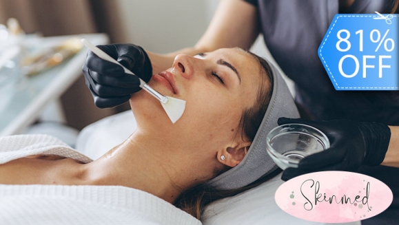 [Image: ¡Adiós Piel Opaca, Hola Glow! ¡Paga Q99 en Lugar de Q525 por 1 Peeling Químico a Elección: Antiedad, Despigmentante o Anti-Acné / Purificante +  Fototerapia LED + Higiene de Rostro y Más!m]