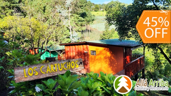 [Image: ¡Paga $60 en Lugar de $110 por 1 Noche en Cabaña para 2 Adultos y 2 Niños o para 3 Adultos + Desayunos Continentales + 30 Minutos de Juegos de Mesa + Caminata en Bosque + Visita al Vivero de Hortalizas + Entretenimiento y Más!m]