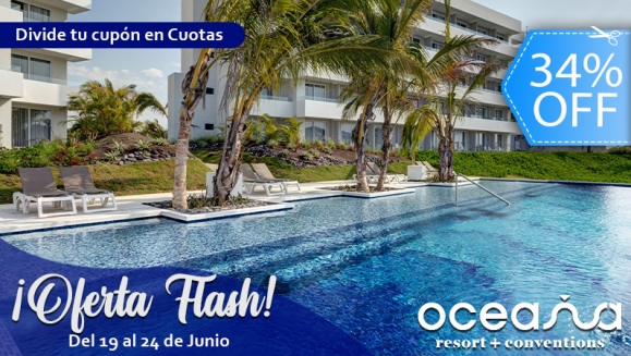 [Image: ¡OFERTA FLASH! ¡Oceana Resort TODO INCLUIDO del 19 al 24 de Junio! ¡Paga Q1,999 en Lugar de Q3,040 por Estadía Familiar para 2 Adultos y 2 Niños (De 0 a 5 Años) en Habitación Doble Standard + Impuestos Incluidos CUPOS LIMITADOS!m]