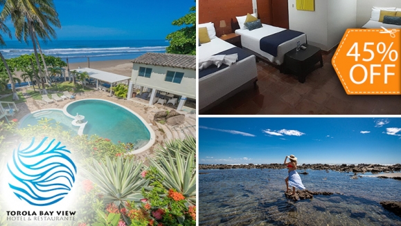 [Image: ¡Paga $99 en Lugar de $180 por Estadía de 1 Noche Hasta Para  5 Personas en Habitación Familiar + Desayunos en Playa Torola!m]