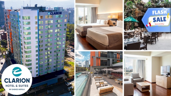 [Image: ¡Vive el Confort del Clarion Hotel &amp; Suites Guatemala! ¡Paga Q879 en Lugar de Q1,160 por Estadía de Fin de Semana en Suite Deluxe Doble Hasta Para 2 Adultos y Hasta 2 Niños + Desayunos!m]