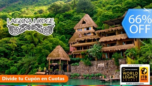 [Image: ¡Paga Q1,218 en Lugar de Q3,611 por Estadía para 2 Personas + Uso de Kayaks + Cóctel de Bienvenida + Entrada a Reserva Natural y Más en el Hotel 5 Estrellas Laguna Lodge Eco Resort en Atitlán!m]