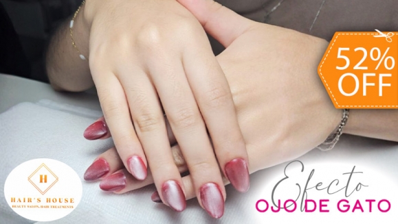 [Image: ¡Uñas Lindas y Fuertes! ¡Paga $10 en Lugar de $21 por Base Rubber + Esmaltado Permanente o Efecto Ojo de Gato + Manicure Express!m]