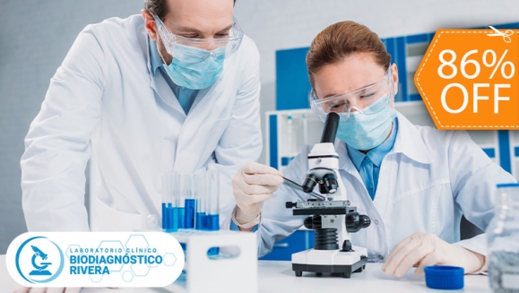 [Image: ¡Paga $15 en Lugar de $109.55 y Elige 1 Entre 10 Perfiles de Exámenes de Laboratorio Clínico: General, Renal, Hepático, Tiroideo, Diabético y Otros!m]