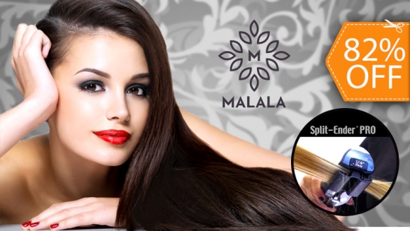 [Image: ¡Solo en Malala La Mascota! ¡Paga $10 en Lugar de $55 por Tratamiento Capilar Hidratante + Corte de Cabello con Split Ender (Elimina Las Puntas Maltratadas sin Afectar el Largo) + Lavado Spa + Aceite de Argán + Planchado u Ondas!m]