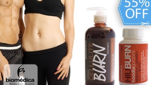 [Image: ¡Paga Q249 en lugar de Q550 por Super Kit Intensivo de Reducción de Peso, Medidias, Reafirmante, Anticelulítico y Supresor de Apetito que incluye: Frasco de Gel Cellulite Burn de 500 ml + Frasco de 60 Cápsulas de HiuBurn en Biomédica!m]