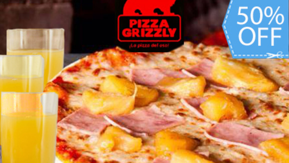 [Image: ¡DeliciOSO Combo de Verano!¡Paga Q75 en lugar de Q150 por Pizza Grande  a Elección + Pichel de Bebida  a Elección en Pizza Grizzly!m]