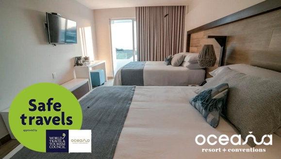 [Image: ¡Oceana Resort TODO INCLUIDO! ¡Paga Q1,999 en Lugar de Q3,040 por Estadía Familiar para 2 Adultos y 2 Niños (Menores de 5 Años) en Habitación Superior + Impuestos Incluidos!m]