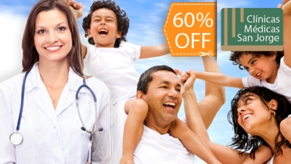 [Image: ¡Paga $16 en lugar de $40 por Consulta Pediátrica + 1 Frasco de Multivitamínico + 1 Frasco de Antiparasitante  en Clínicas Médicas San Jorge!m]