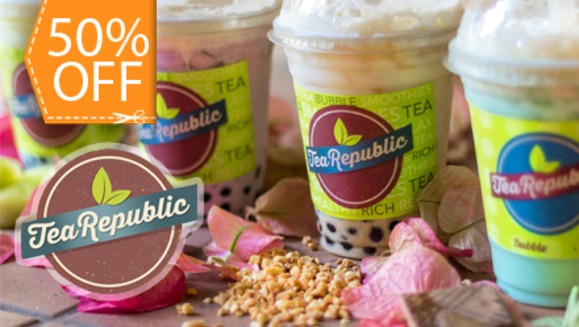 [Image: ¡Paga $7 y consume $14 en Toda la Variedad de Bebidas de Tea Republic!m]