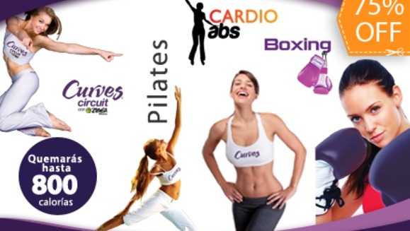 [Image: ¡Paga $15 en lugar de $60 por 1 Mes en Curves que Incluye: Zumba + Curves Boxing + Curves Pilates + Cardio Abs + Asesoría Nutricional en Curves Miramonte!m]
