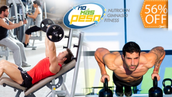 [Image: ¡Paga $18 en lugar de $41 por un mes de membresía de tu elección de paquete TODO INCLUIDO o CROSSFIT en Gimnasio No Más Peso!m]