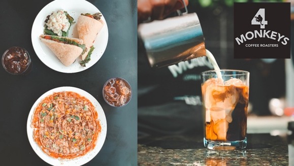[Image: ¡Paga $7 y Consume $14 en Todo el Menú de 4 Monkeys Coffee Roasters!m]
