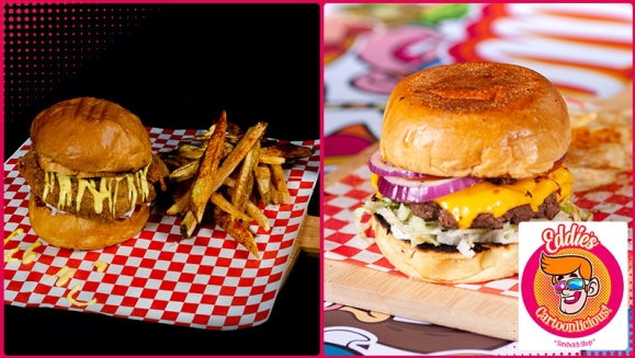 [Image: ¡Paga $8.50 en Lugar de $16.50 por 2 Hamburguesas a Elección entre: Quesoburguesa (Chesse – A), Quesoburguesa con tocino (Chesse – B) o Chicken Pow (Hamburguesa de Pollo) + 2 Ordenes de Papas Fritas!m]