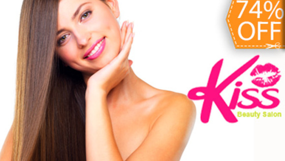[Image: ¡Paga $39 en lugar de $150 por Alisado Cadiveu + Lavado Spa + Tratamiento de Keratina + Limpieza de Puntas + Planchado en KISS Beauty Salón!m]