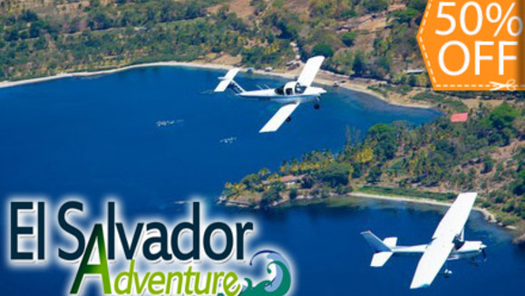 [Image: ¡A Volar se ha Dicho! ¡Paga $47.50 en lugar de $95 por Tour Aéreo de Media Hora con El Salvador Adventure!m]