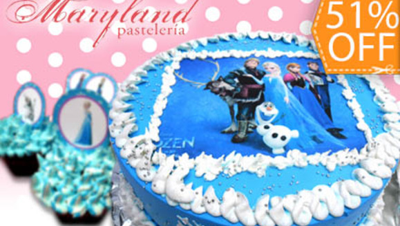 [Image: ¡Paga $22 en lugar de $44.95 por 1 Pastel de 35 Porciones con Imagen Impresa en Papel de Arroz en Maryland Pastelería!m]