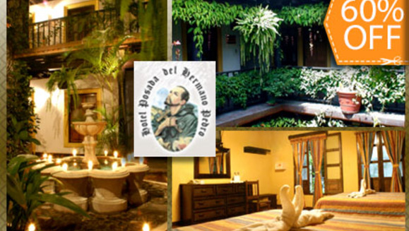 [Image: ¡Paga $34 en lugar de $85 por Estadía de una Noche para 2 Personas en Habitación Doble en Hotel Posada del Hermano Pedro en Antigua Guatemala!m]