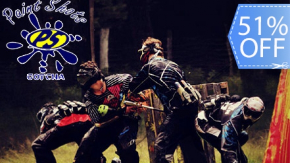 [Image: ¡Paga Q39 en lugar de Q80 por 100 Paintballs + Paquete de Juego que Incluye: Máscara, Marcadora Semiautomática, Protector de Cuello, Chaleco, Camisa, Tapón de Seguridad y Recarga de Aire Ilimitada en Paint Shots Gotcha!m]