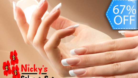 [Image: ¡Paga Q49 en vez de Q150 por Set de Uñas Acrílicas + Manicure Express y Más en Nicky's Salón!m]
