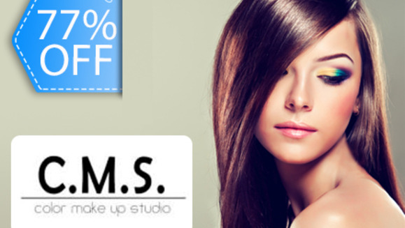 [Image: ¡Paga Q59 en lugar de Q260 por Corte Personalizado + Tratamiento Hidratante y Reconstructor de Girasol TIGI + Tratamiento Sellador de Puntas TIGI + Planchado o Cepillado en CMS Color Make Up Studio!m]