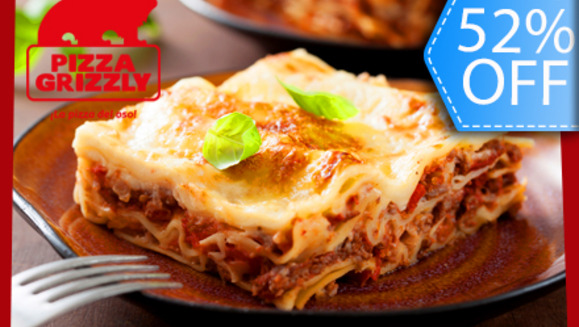 [Image: ¡Paga Q89 en vez de Q187 por DeliciOso Combo para 2 que incluye: 2 Lasañas Boloñesas + Pichel de Naranjada o Limonada en Pizza Grizzly!m]