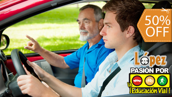 [Image: ¿Necesitas aprender a manejar? ¡Paga $50 en lugar de $100 por 10 Clases Prácticas de 45 Minutos + 5 Clases Teóricas en Escuela de Manejo López!m]