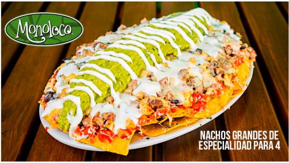 [Image: ¡Paga Q99 en lugar de Q168 por 1 Plato de Nachos Grandes de Especialidad para 4 Personas: Vegetarianos, Pollo, Lomito o Mixtos!m]