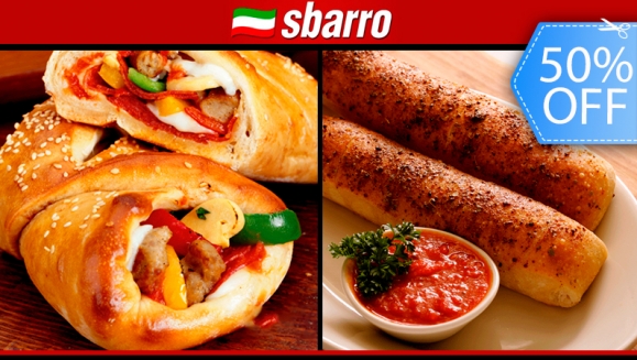 [Image: ¡Paga Q36 en vez de Q72 por 2 Exquisitos Stromboli a Elección + 2 BreadSticks + 2 Salsas en Sbarro!m]