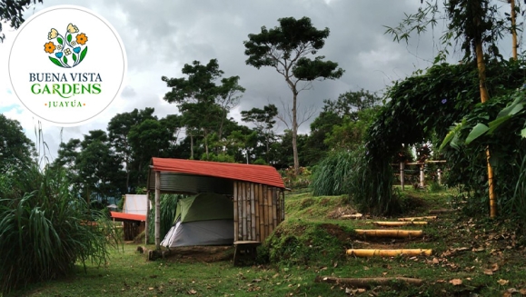 [Image: ¡Paga $30 en Vez de $60 por Camping al Aire Libre para 2 que Incluye: 2 Entradas al Ecoparque + 1 Tienda de Campaña + 2 Colchonetas + 2 Desayunos + 2 Cenas + Fogata + Guía de Senderismo y Tour Básico de Café + Piscina y Más! ¡Solo 103 Disponibles!m]