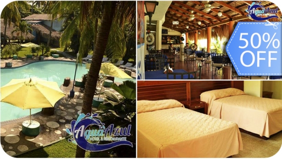 [Image: ¡Paga Q345 en vez de Q690 por Estadía Familiar de 1 Noche para 2 Adultos y 2 Niños en Habitación Doble en Agua Azul Hotel y Restaurante!m]