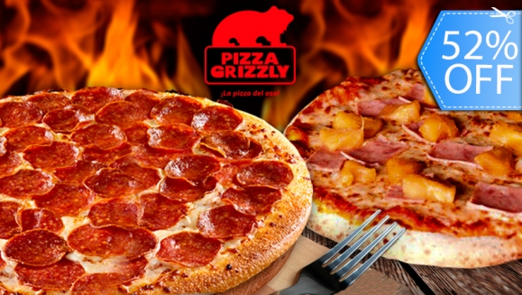 [Image: ¡Doblemente DeliciOSO! ¡Paga Q99 en vez de Q206 por 2 Pizzas Grandes de 14” a Elección en Pizza Grizzly!m]