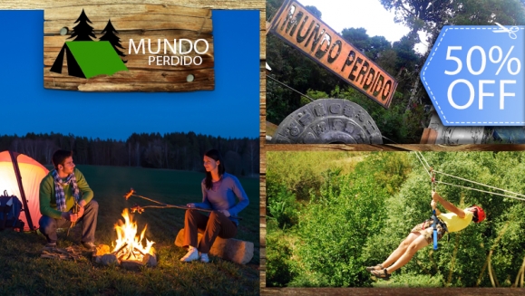 [Image: ¡Paga Q335 en vez de Q675 por Noche de Camping + Canopy + Rappel de Árbol y de Cascada + Paso Comando + Tirolesa Seca + Tirolesa Mojada + Piscina + Columpio Gigante + Caminata a Sendero del Quetzal + 3 Tiempos de Comida en Mundo Perdido!m]