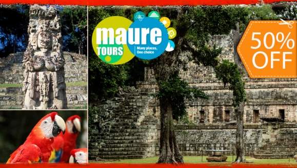 [Image: ¡Paga $40 en vez de $80 por Tour Guiado a Copán Honduras que Incluye: Visita y Entrada a las Ruinas de Copán + Visita a Hacienda El Jaral + Visita a Pueblo de Copán + Snacks + Transporte Ejecutivo con Maure Tours! ¡Sólo 157 Cupones!m]