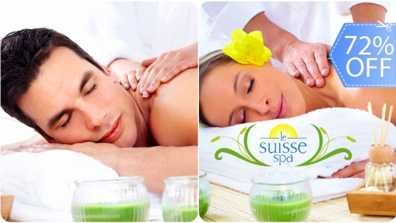[Image: ¡Paga Q189 en vez de Q675 por Día de Spa con Uso Ilimitado de Sauna, Jacuzzi e Hidroterapia + Masaje Hawaiano + Mascarilla Facial Mineralizante + Té Relajante en Le Suisse Spa!m]