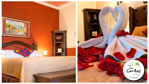 [Image: ¡Paga Q499 en Lugar de Q855 por Estadía Romántica para 2 con: 1 Noche de Hospedaje + Decoración con Pétalos de Rosa + Fresas con Chocolate + 1 Botella de Vino Tinto + 2 Desayunos Típicos Chapines + Impuestos Incluidos!m]