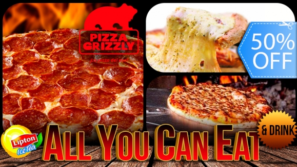 [Image: ¡REGRESA La Deliciosa Comilona! ¡Paga Q39 en vez de Q78 por Exquisito Buffet ALL YOU CAN EAT de Pizza + ALL YOU CAN DRINK de Té Frío + Porción de Grizzly Breads a Elección en Pizza Grizzly!m]