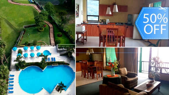 [Image: ¡Paga Q1,260 en lugar de Q2,500 por Estadía de 1 Noche Hasta para 6 Personas en Apartamento Totalmente Equipado a Orillas del Lago Atitlán + Uso de Piscina, Sauna y Jacuzzi y Más en Torres de la Riviera!m]
