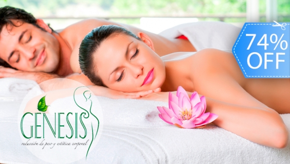 [Image: ¡Paga Q149 en lugar de Q575 por Masaje Relajante con Aromaterapia + Desintoxicación Corporal + Mascarilla Facial + Extracción de Puntos Negros + Colágeno Facial + Vitamina E y Té Relajante en Génesis Salón y Spa!m]