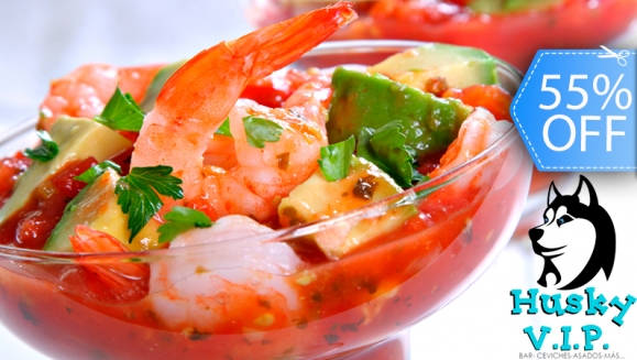 [Image: ¡Paga Q99 en lugar de Q220 por Exquisito All You Can Eat de Ceviche Mixto + 1 Cerveza Modelo o Bebida Natural en Husky VIP!m]