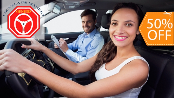 [Image: ¡Paga $50 en lugar de $100 por 10 Clases Prácticas + 5 Teóricas en Escuela de Manejo Génesis!m]
