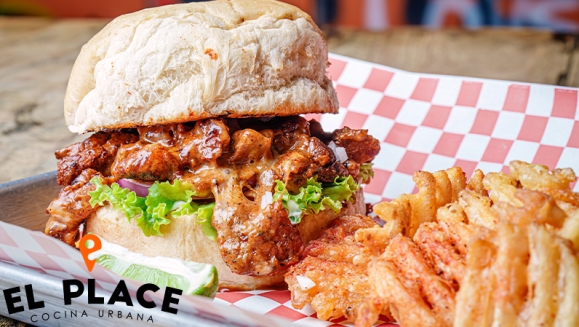 [Image: ¡Paga $12 y Consume $24 en el Menú de El Place: Hamburguesas, Tacos, Burritos, Entradas, Bebidas y Postres!m]