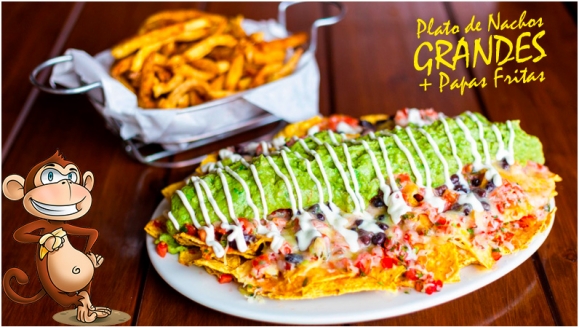 [Image: ¡Nachos Monoloco! ¡Paga Q99 en lugar de Q198 por Plato de “Nachos Monoloco” de Pollo o Vegetarianos para 4 Personas + 1 Orden Grande de Papas Fritas!m]