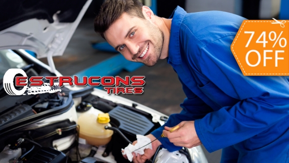 [Image: ¡Paga $26 en lugar de $101 por Cambio de Aceite TOTAL 20W50 + Filtro de Aceite + Alineado + Balanceo + Rotación de Llantas + Diagnóstico de Dirección y Suspensión + Limpieza de Frenos + Revisión de 18 Puntos en Estrucons Car Center!m]