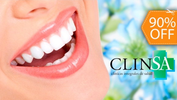 [Image: ¡Paga $18 en lugar de $180 por 1 Relleno Estético de Resina +  Aclarado con Aeropulidor + Limpieza Dental con Ultrasonido + Aplicación de Flúor y Diagnóstico con Cámara Intraoral en CLINSA!m]