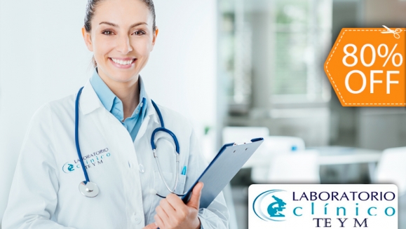 [Image: ¡Paga $15 en lugar de $75 por Exámenes de Laboratorio a Elección para Evaluación de Rutina o Paquete de Exámenes para detectar ETS o Paquete para Chequeo de Defensas e Infecciones en Laboratorio Clínico Te y M, Escalón!m]